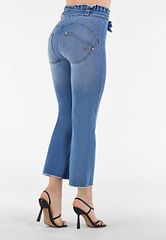 WR.UP SNUG Shaping Pants Light Blue Jeans - Yellow Seams