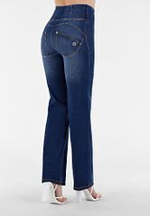 WR.UP SNUG Shaping Pants Light Blue Jeans - Yellow Seams